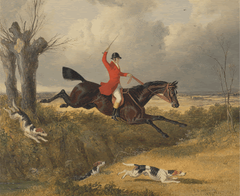 Foxhunting: Clearing a Ditch (1839) | Free Photo - rawpixel