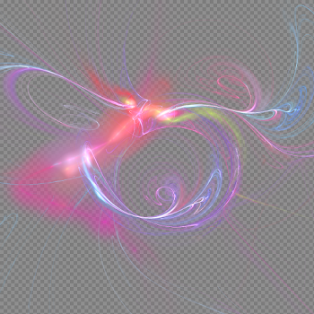 Fractal Abstract Transparent Image