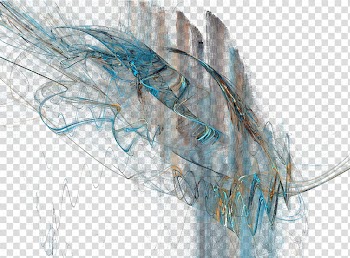 Fractal , blue and brown abstract illustration transparent background PNG clipart