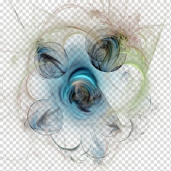 Fractal , blue and brown line transparent background PNG clipart