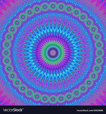 Fractal Design Patterned Background vector image