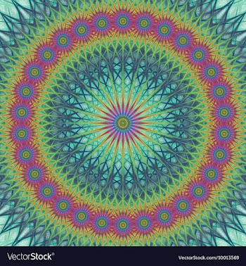 Fractal Design Patterned Background vector image