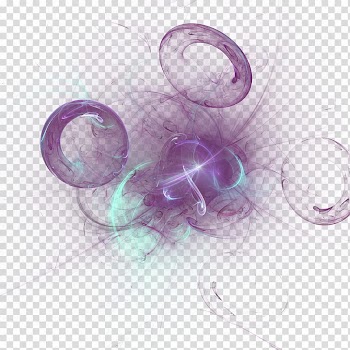 Fractal  Doughnut , purple and green light transparent background PNG clipart