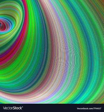 Fractal dream - abstract computer generated art vector image