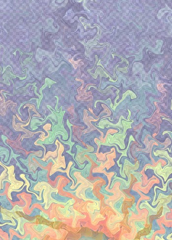 Fractal  Gnarl, orange and multicolored abstract painting transparent background PNG clipart