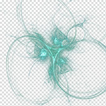 Fractal  , green abstract illustration transparent background PNG clipart