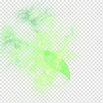 Fractal  , green abstract illustration transparent background PNG clipart