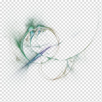 Fractal  , green abstract transparent background PNG clipart