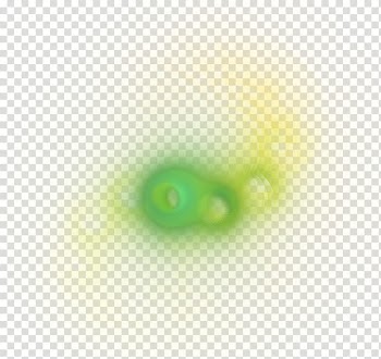 Fractal  , green and yellow abstract illustration transparent background PNG clipart