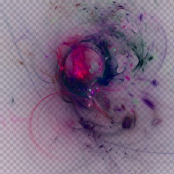 Fractal  Nebular, abstract painting transparent background PNG clipart