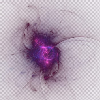 Fractal  Nebular, pink and blue abstract painting transparent background PNG clipart