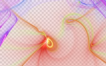 Fractal  NEON, multicolored transparent background PNG clipart