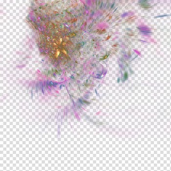 Fractal  , pink and brown abstract art transparent background PNG clipart
