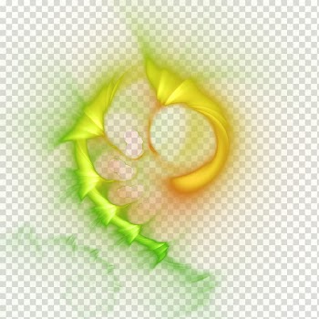 Fractal  Primeval , yellow and green light transparent background PNG clipart