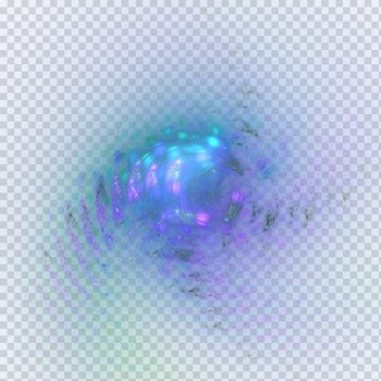 Fractal  , purple and blue lights artwork transparent background PNG clipart