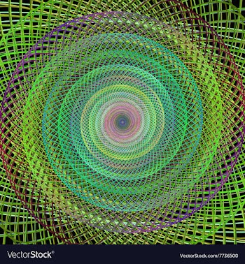 Fractal spiral design background vector image