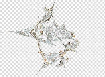 Fractals and Fractal Brushes, white, yellow, and gray curve lines illustration transparent background PNG clipart
