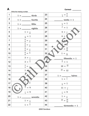 Fractions & Decimals Products — The Davidson Group