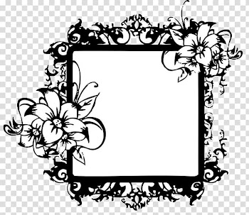 Frame Black and white, Black frame transparent background PNG clipart