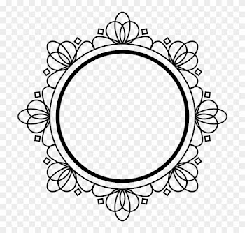 Frame Black Art Deco Decoration Border Design - Art Deco Circle Frame