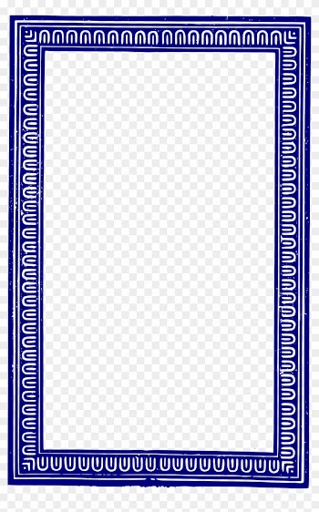 Frame - Blue - Blue Art Deco Frame