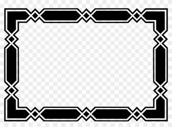 Frame Border Black And White - Black Border Transparent Background