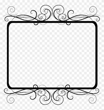 #frame #border #edging #decoration #fancy #curly #black - Border Design Black And White Frames