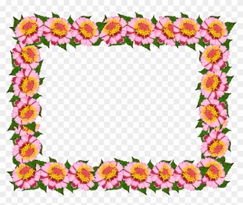 Frame, Border, Pink Floral, Decoration - Tulip Colorful Flower Frames And Borders