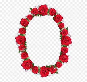 Frame, Border, Red, Roses, Floral - Red Roses Frame Png