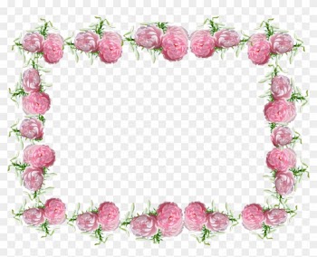 Frame, Border, Roses, Lilies, Floral - Frame De Rosas Png