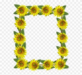 Frame, Border, Sunflowers - Sunflower Frame Png