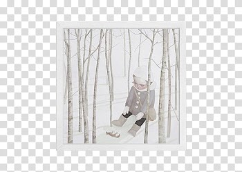 Frame , boy sitting between the trees illustration transparent background PNG clipart