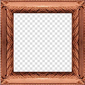 Frame Brown, Brown Frame transparent background PNG clipart