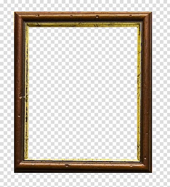 Frame , brown wooden framed wall decor transparent background PNG clipart