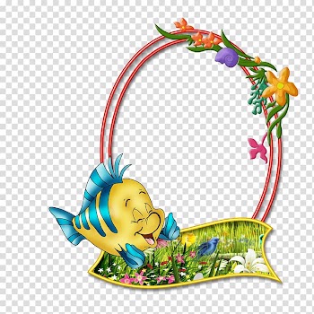 Frame , Cartoon fish decoration transparent background PNG clipart