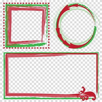 Frame christmas transparent background PNG clipart
