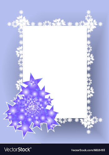 Frame christmas tree vector image