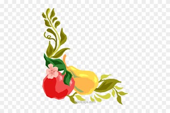 Frame Clipart Fruit - Fruit Corner Borders