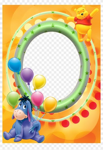 Frame Clipart Winnie The Pooh Pencil And In Color Frame - Winnie The Pooh Baby Photo Frame