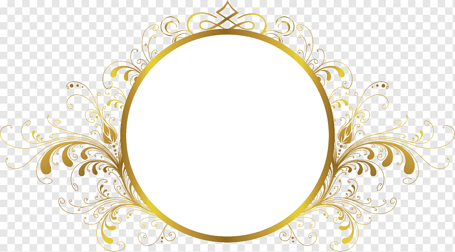 frame Computer file, frame, round gold floral framed mirror illustration, frame, golden Frame, text png