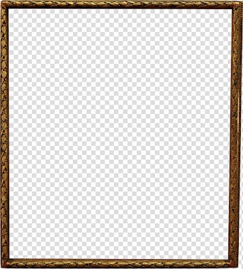 Frame  Cut Out, rectangular brown frame transparent background PNG clipart
