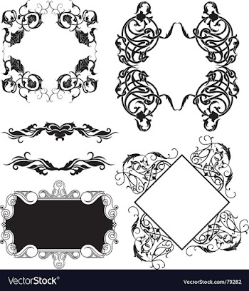 Frame elements vector image