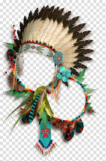 Frame , Feather hat transparent background PNG clipart