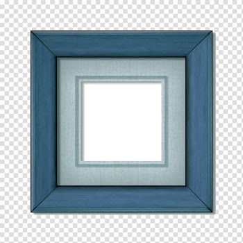 Frame Film frame , A small blue frame transparent background PNG clipart