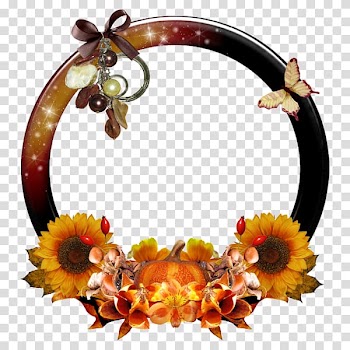 Frame Film frame Computer file, Flowers ring transparent background PNG clipart