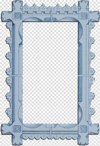Frame Film frame Illustration, Light blue frame transparent background PNG clipart