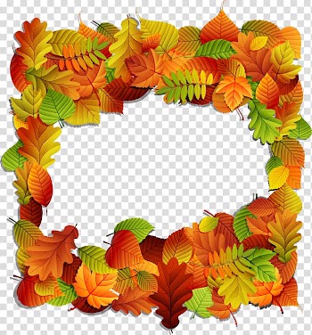Frame Film frame , Various autumn leaves border material Free dig transparent background PNG clipart