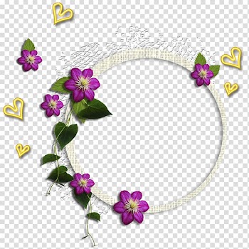 Frame , Floral border Creative floral border transparent background PNG clipart
