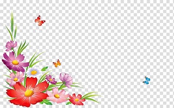 Frame Flower, Spring wild chrysanthemum transparent background PNG clipart