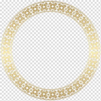 Frame Gold , Round Gold Border Frame , round brown frame against blue background transparent background PNG clipart